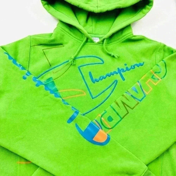 Champion Reverse Weave Heavyweight Embroidered Logo Hoodie Sweatshirt Size S - Picture 3 of 16